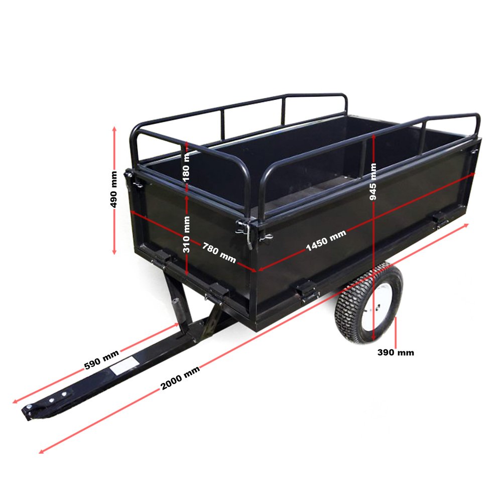 WilTec Tippvogn 200x78x94,5 cm - Billede 7