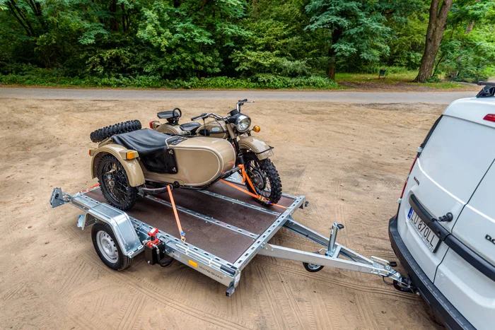 Sammenfoldelig trækstang trailer motorcykelholder / quad carrier MOTOQUAD - Billede 11