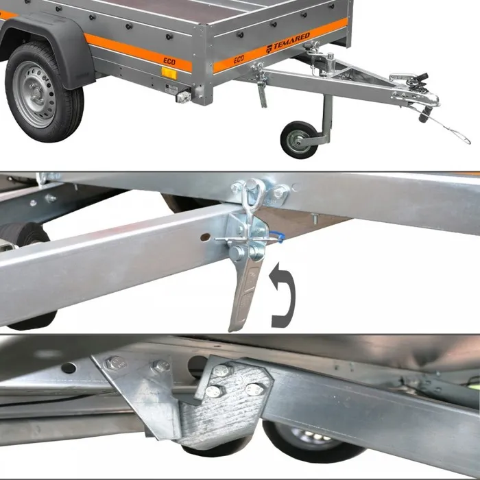Vippegardintrailer 125 X 205 X H110 Grå - Billede 7
