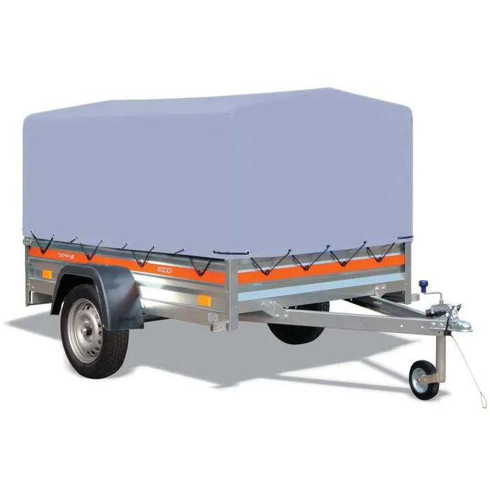 Vippegardintrailer 125 X 205 X H110 Grå - Billede 2