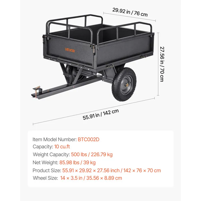 Dump Trailer-VEVOR-283 - Billede 4